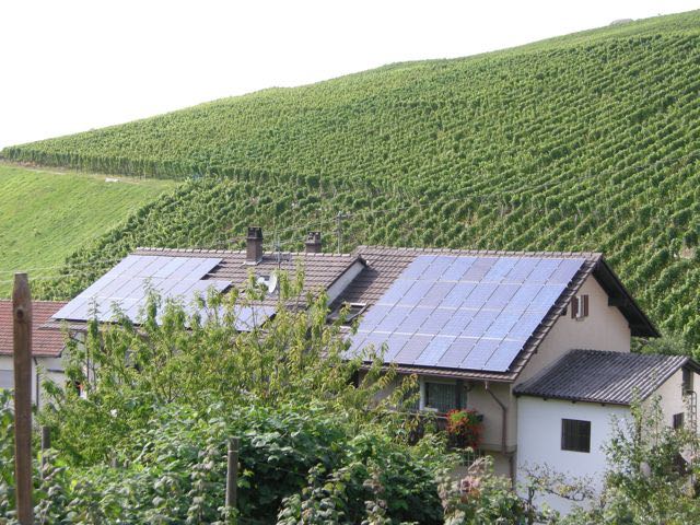 A German farmhouse takes advantage of the feed-in-tariff program.