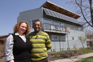 Serena and Shafraaz Kaba and their Beverly Heights net-zero home.