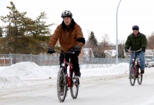 Keith Hallgren of RBC Cycle and Green Energy Futures host David Dodge out on the road